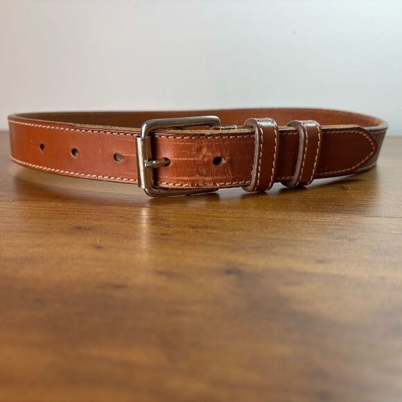 Polo Ralph Lauren Womens Small Tan Brown Made in the USA Belt - Picture 1 of 9